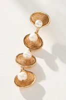 BaubleBar Margaret Pearl Shell Statement Earrings