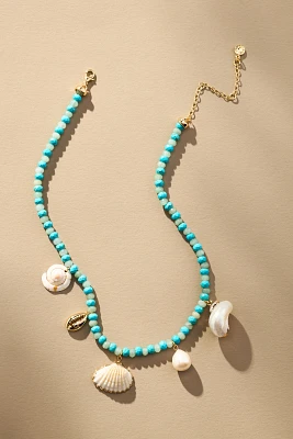 BaubleBar Beck Shell Beaded Necklace