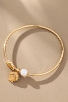 BaubleBar Marina Shell Bangle Bracelet