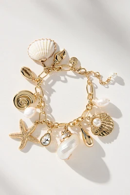 BaubleBar Linda Shell Charm Bracelet