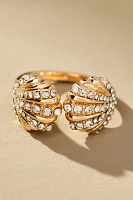 BaubleBar Marnie Pavé Seashell Ring