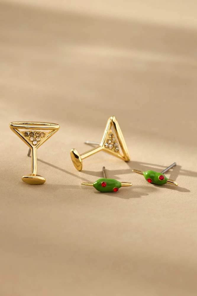 BaubleBar Pimento Memento Martini Earring Set