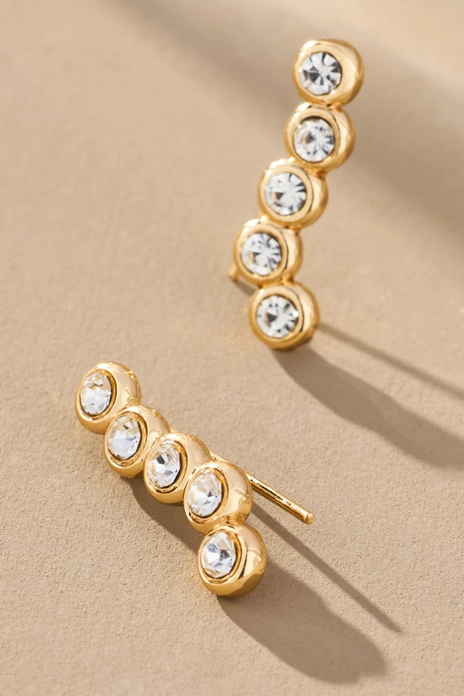 BaubleBar Vera Circle Crystal Earrings