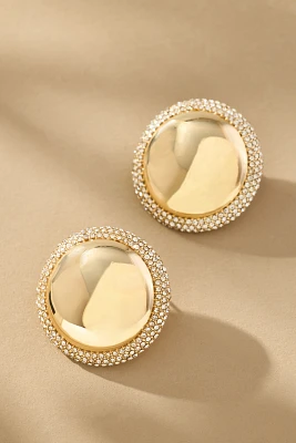 BaubleBar Pamela Pavé Button Statement Earrings