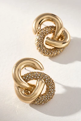 BaubleBar Madeline Ribbed Knot Earrings