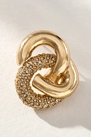 BaubleBar Madeline Ribbed Knot Earrings