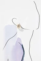 BaubleBar Yvette Mixed Metal Triple Hoop Earrings