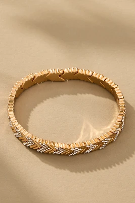 BaubleBar Pavé Herringbone Stretch Bracelet