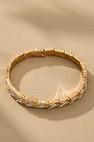 BaubleBar Pavé Herringbone Stretch Bracelet