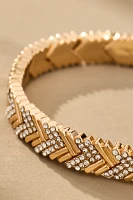 BaubleBar Pavé Herringbone Stretch Bracelet