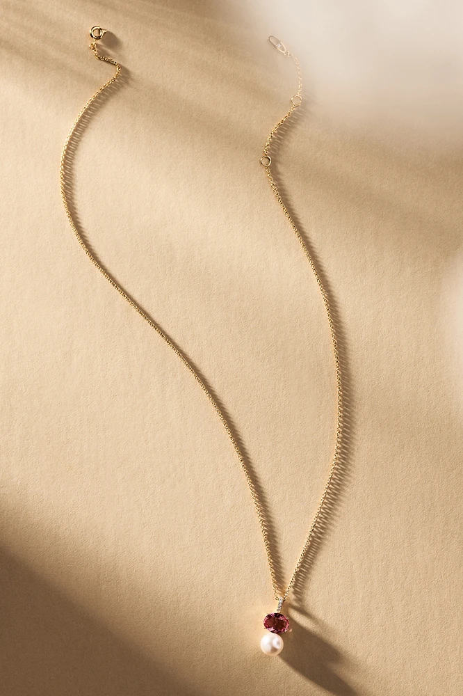 NADRI Natural Beauty Pearl Pendant Necklace