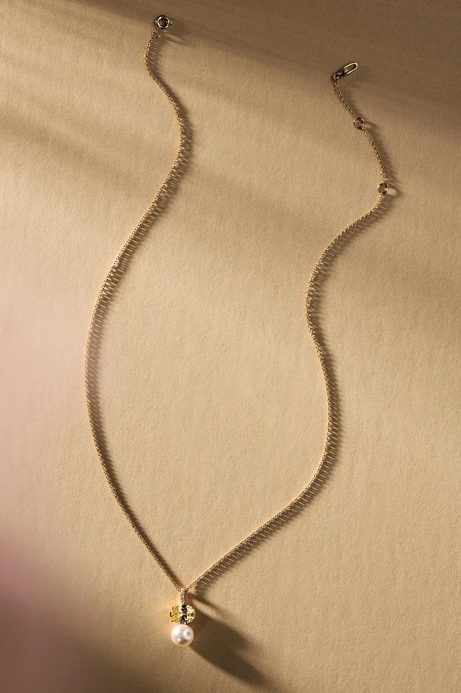NADRI Natural Beauty Pearl Pendant Necklace