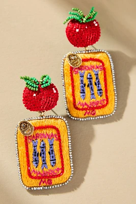 Mignonne Gavigan Mariela Beaded Tinned Fish Drop Earrings