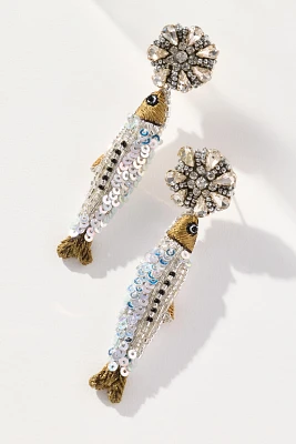 Mignonne Gavigan Maritza BeadedSequin Fish Earrings