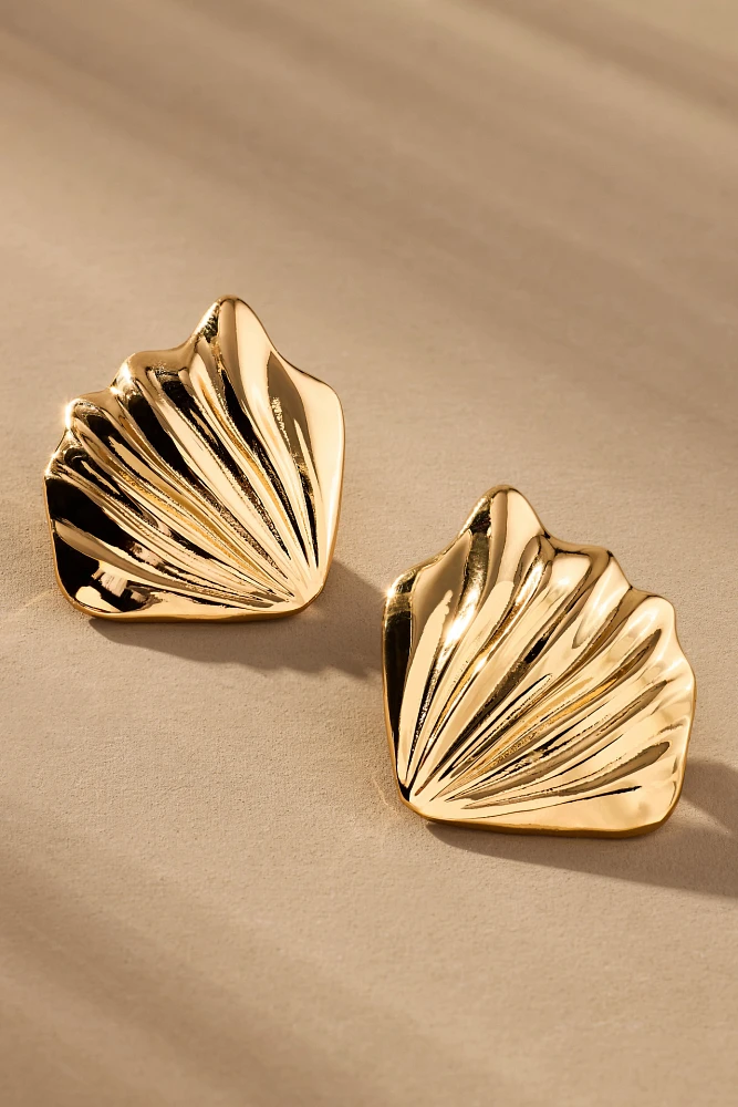 Frasier Sterling Cinque Terre Ribbed Post Earrings