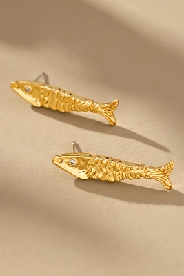 Frasier Sterling Offshore Fish Post Earrings