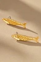 Frasier Sterling Offshore Fish Post Earrings