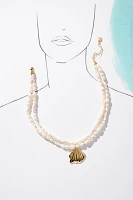 Frasier Sterling Tropea Pearl Charm Necklace