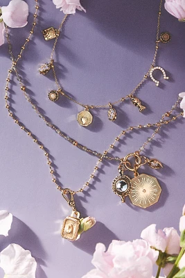 Shades of Sea Layered Necklaces: Delicate Charm Edition