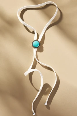 Casa Clara Paisley Turquoise Bolo Necklace