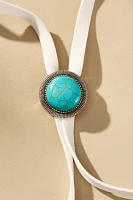 Casa Clara Paisley Turquoise Bolo Necklace