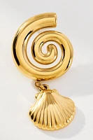 Casa Clara Sky Swirl Shell Drop Earrings