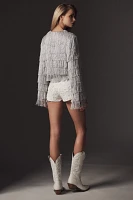 Unreal Fur Copacabana Metallic Fringe Jacket