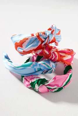 Everly Vibrant Print Knot Headband