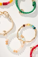Mixed Bead Bracelets, Set of 2