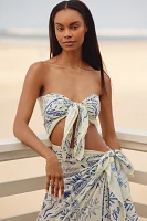 Vismaya Printed Cotton Scarf Top