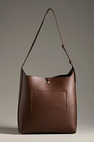 Mali + Lili Buckle Bucket Shoulder Bag