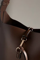 Mali + Lili Buckle Bucket Shoulder Bag
