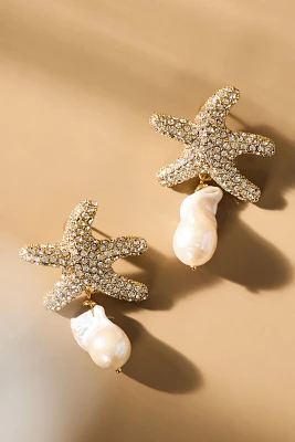 Frasier Sterling Tide Pool Starfish Drop Earrings