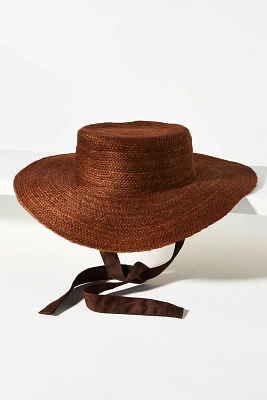 Brunna.Co Loli Jute Boater Hat