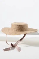 Brunna.Co Loli Jute Boater Hat