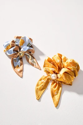 Charmed Scarf Scrunchies, Set of 2
