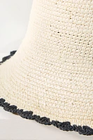 Freya Shell Crochet Straw Bucket Hat