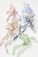 Clubhouse Striped Bow Hair Claw Clip
