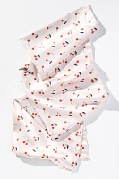 KITSCH Cherry Print Satin Standard Pillowcase