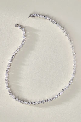 Shashi Pear Diamond Tennis Necklace