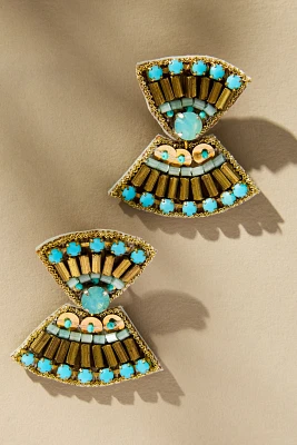 Suzanna Dai Bahia Beaded Drop Earrings