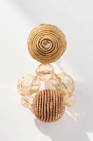 Suzanna Dai Silk Circle Drop Earrings