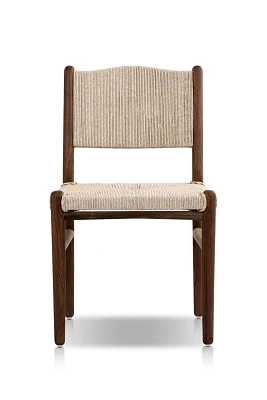 Herrin Woven Teak Outdoor Dining Chair