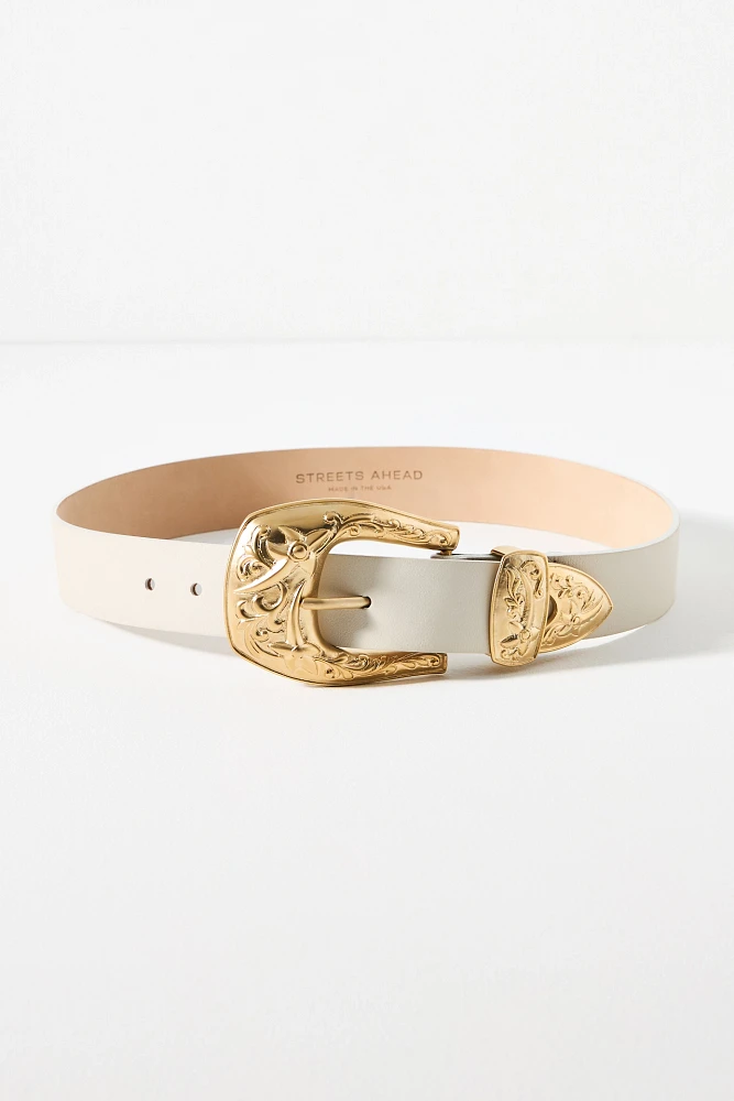 Streets Ahead Big Buckle Western Belt
