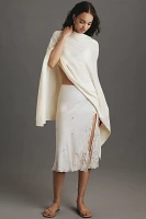 Lightweight Asymmetric Knit Poncho