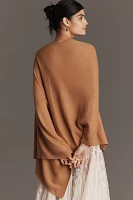 Lightweight Asymmetric Knit Poncho