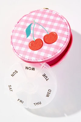 Miamica Cherry Round Pill Case