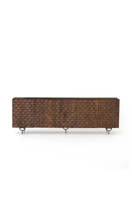 Rio Carved Wood Media Console