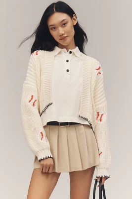 The Alicia 3D Cropped Cardigan Sweater by Maeve