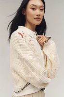 The Alicia 3D Cropped Cardigan Sweater by Maeve
